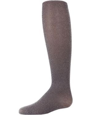 Memoi Girls' Shimmering Sheer Nylon Tights - Brown