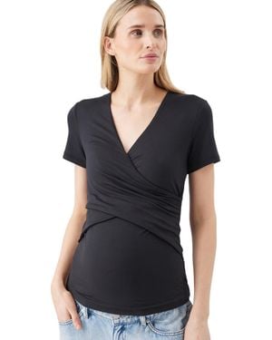Ripe Maternity Maternity Ripe Luxe Knit Embrace Nursing Tee - Black