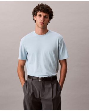 Calvin Klein Short Sleeve Supima Cotton Interlock T-shirt - Blue