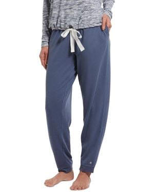 Hue Super-soft French Terry Cuffed Lounge Pants - Blue