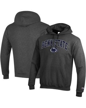 Champion Penn State Nittany Lions Arched Logo Fleece Pullover Hoodie - Gray
