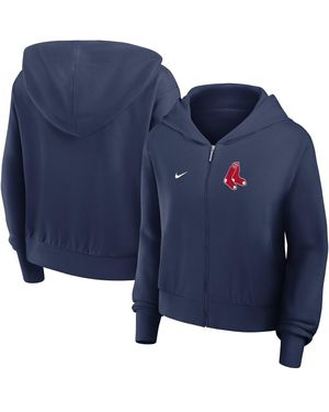 Nike Boston Red Sox Lightweight Full-zip Hooded Jacket - Blue