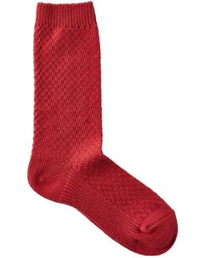 Cotton On Waffle Socks - Red