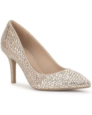 INC International Concepts Zitah Pointed Toe Pumps - White