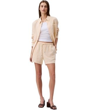 Calvin Klein Double Gauze Pull-on Shorts - Natural