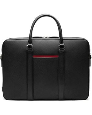 Maverick & Co Manhattan Leather Briefcase - Black