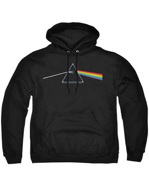 Pink Floyd Dark Side Of The Moon Graphic Pullover Retro Hoodie - Black