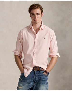 Polo Ralph Lauren Classic Fit Long Sleeve Oxford Shirt - Natural