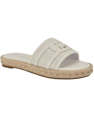 Tommy Hilfiger Hadjea Espadrille Slip-on Flat Sandals - White