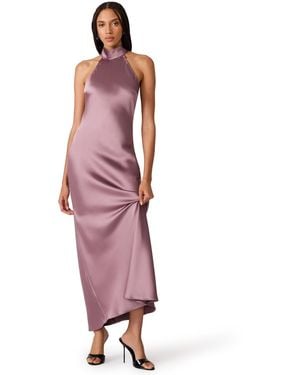Steve Madden Lara Satin Maxi Dress - Pink