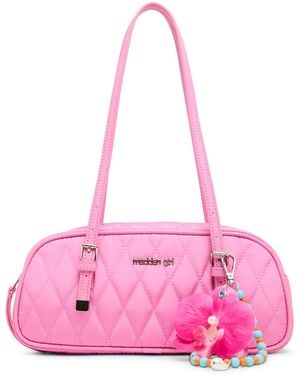 Madden Girl Jason Quilted Small Shoulder Handbag - Pink