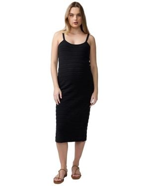 Ingrid & Isabel Ingrid + Isabel Maternity Ingrid + Isabel Textured Body Con Sweater Dress - Black