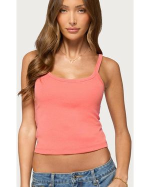 Edikted Basic Babe Tank Top - Pink
