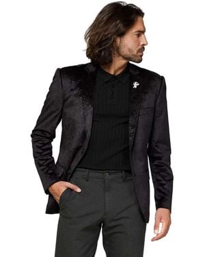 Opposuits Blazer Tropical Summer Birds Suit Jacket - Black