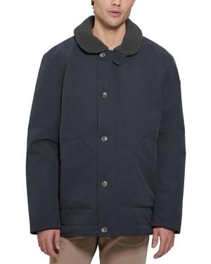 Guess Sherpa Lined Coach Jacket - Blue