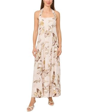 Msk Halter Neck Maxi Dress - Natural