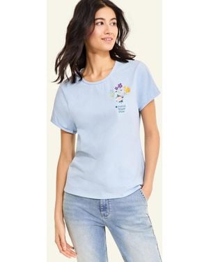Macy's Flower Show Short-sleeve Flower Show Medallion T-shirt - Blue