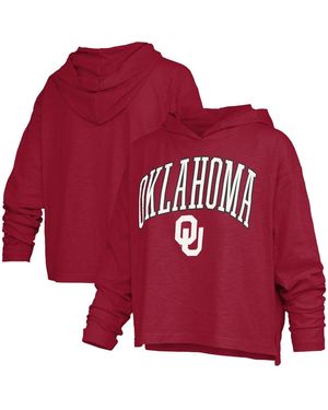 Pressbox Oklahoma Sooners Nelson Hooded Slub Long-sleeve T-shirt - Red