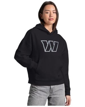 Starter Washington Commanders Rhinestone Relaxed Hoodie - Black