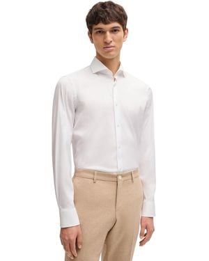 BOSS Boss By Slim-fit Easy-iron Dress Shirt - White