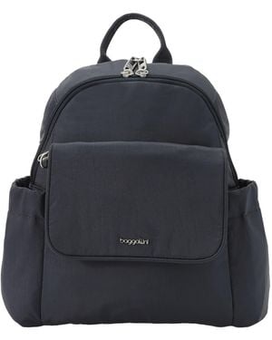 Baggallini Journey Anti-theft Small Backpack Messenger - Blue
