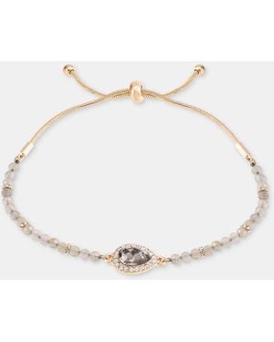 Givenchy Crystal Beaded Slider Bracelet - Natural