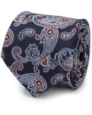 Marvel Captain America Paisley Tie - Blue