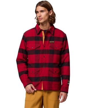 Columbia High Cascades Shirt Jacket - Red