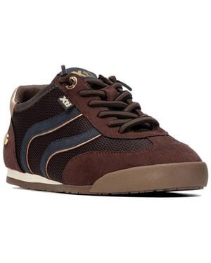 Xti Casual Lace- Up Sneakers - Brown
