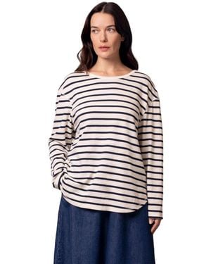Celtic & Co. Button Back Heavyweight Jersey Top - White