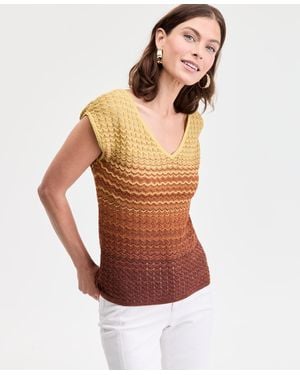 INC International Concepts Ombre V-neck Sweater - Multicolor
