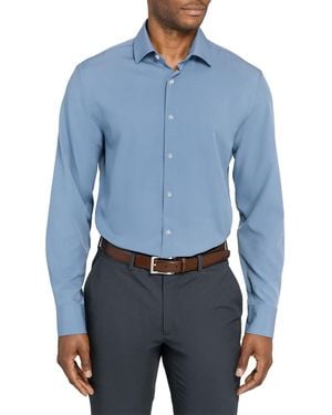 Con.struct Solid Performance Stretch Cooling Comfort Dress Shirt - Blue