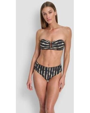 DKNY Bandeau Bikini Top Bottoms - Blue