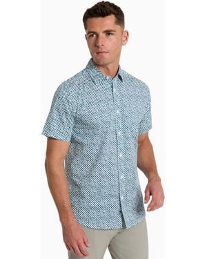 Kenneth Cole Short-sleeve Sport Shirt - Blue