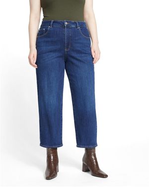 UNIVERSAL STANDARD Donna High Rise Curve Straight Leg Jeans 27 Inches - Blue
