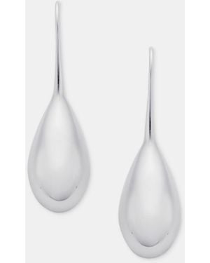 DKNY Puffy Teardrop Threader Earrings - White