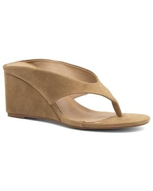 Therapy Australia Sera Round Toe Wedge Thong Heel - Multicolor
