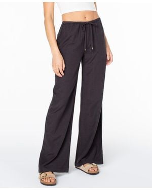 Roxy Iyla Wide Leg Surf Pants - Blue