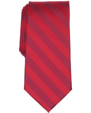 Perry Ellis Satin Stripe Solid Tie - Red