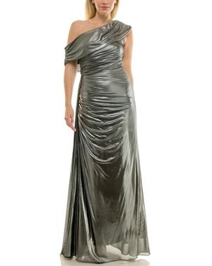 Taylor Off-the-shoulder Fit And Flare Dress - Green