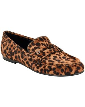 Guess Raivoo Suede Slip-on Penny Loafer - Brown