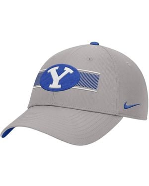 Nike Byu Cougars Ripstop Dri-fit Adjustable Hat - Gray