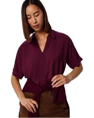 Whistles Sasha Relaxed Shirt - Purple