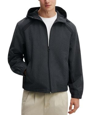 Cotton On Hooded Spray Long-sleeve Jacket - Black