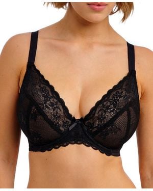Freya Quinn Underwire Plunge Bra - Black