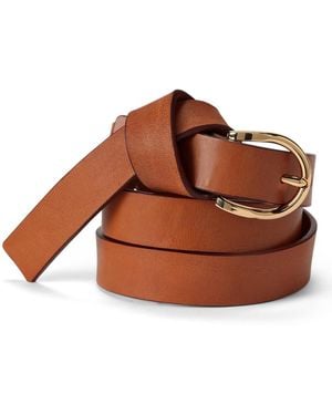 Lands' End Leather Knot Belt - Brown