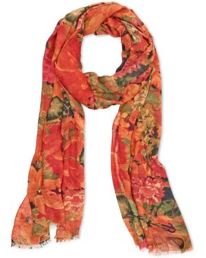 Patricia Nash Vintage Rose Scarf - Red