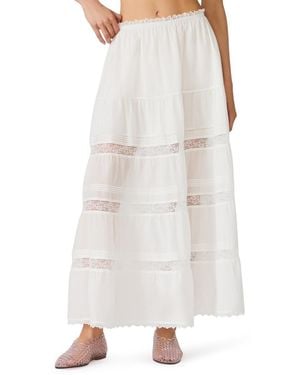 Steve Madden Elisse Loose Fit Maxi Skirt - White