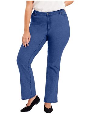 June + Vie June + Vie Plus Size June + Vie Curvie Fit Bootcut Jeans - Blue