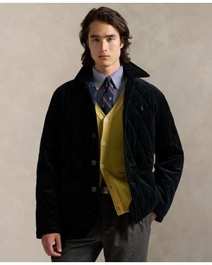 Polo Ralph Lauren Quilted Corduroy Car Coat - Black
